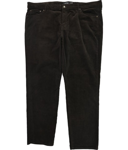 Ribbed Velvety Straight Leg Casual Pants
