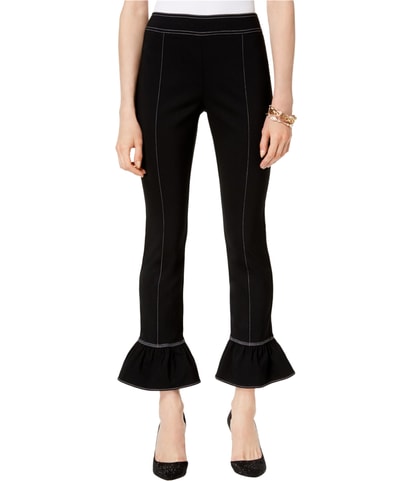 Bell Hem Straight Leg Casual Pants