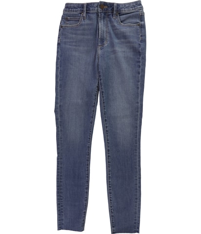 Heather Raw Hem Regular Straight Leg Jeans