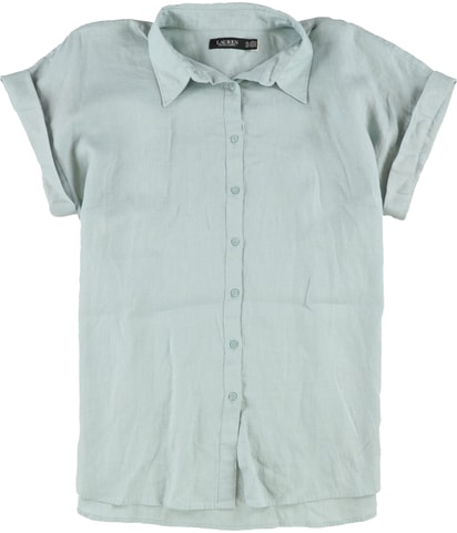 Ralph Lauren Box-Pleated Back Button Up Shirt