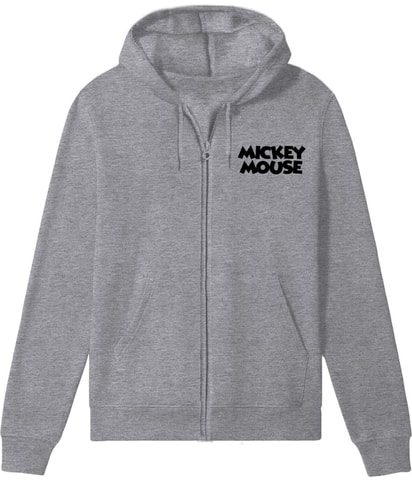 Disney Mickey Mouse Full Zip Hoodie Sweatshirt