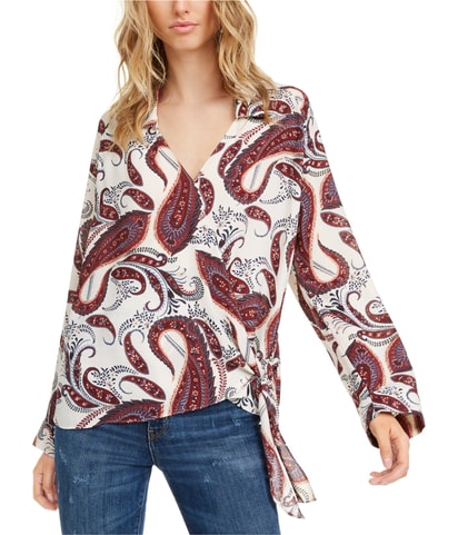 Leyden Paisley Wrap Blouse
