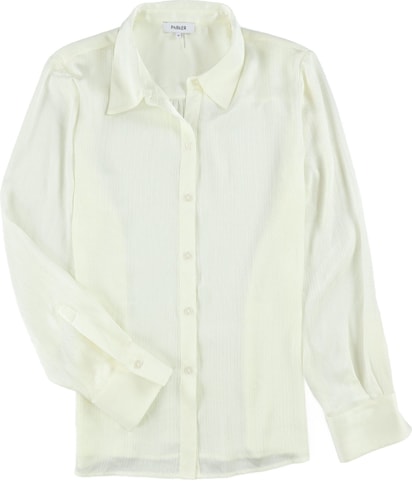 Mixed Media Button Up Shirt