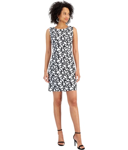 Printed Sheath Mini Dress