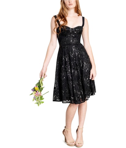 Adelina Sequin Midi Fit & Flare Dress