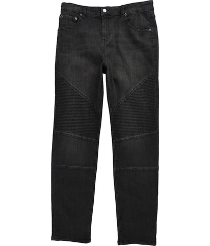 Moto Knee Regular Straight Leg Jeans