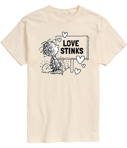 Peanuts Pig-Pen Love Stinks Graphic T-Shirt