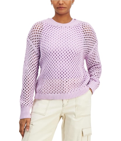 Mesh Styled Knit Sweater