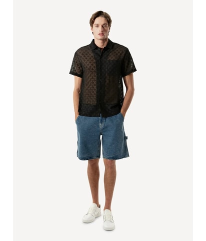 WeSC Camper Mesh Button Up Shirt