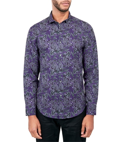 Society of Threads Paisley Non-Iron Performance Stretch Button Up Shirt