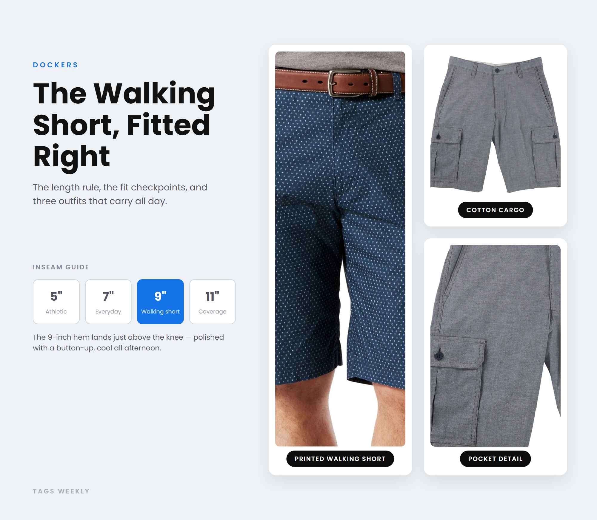 Casual Walking Shorts For Men From Dockers: The Ultimate Whole Day Companion