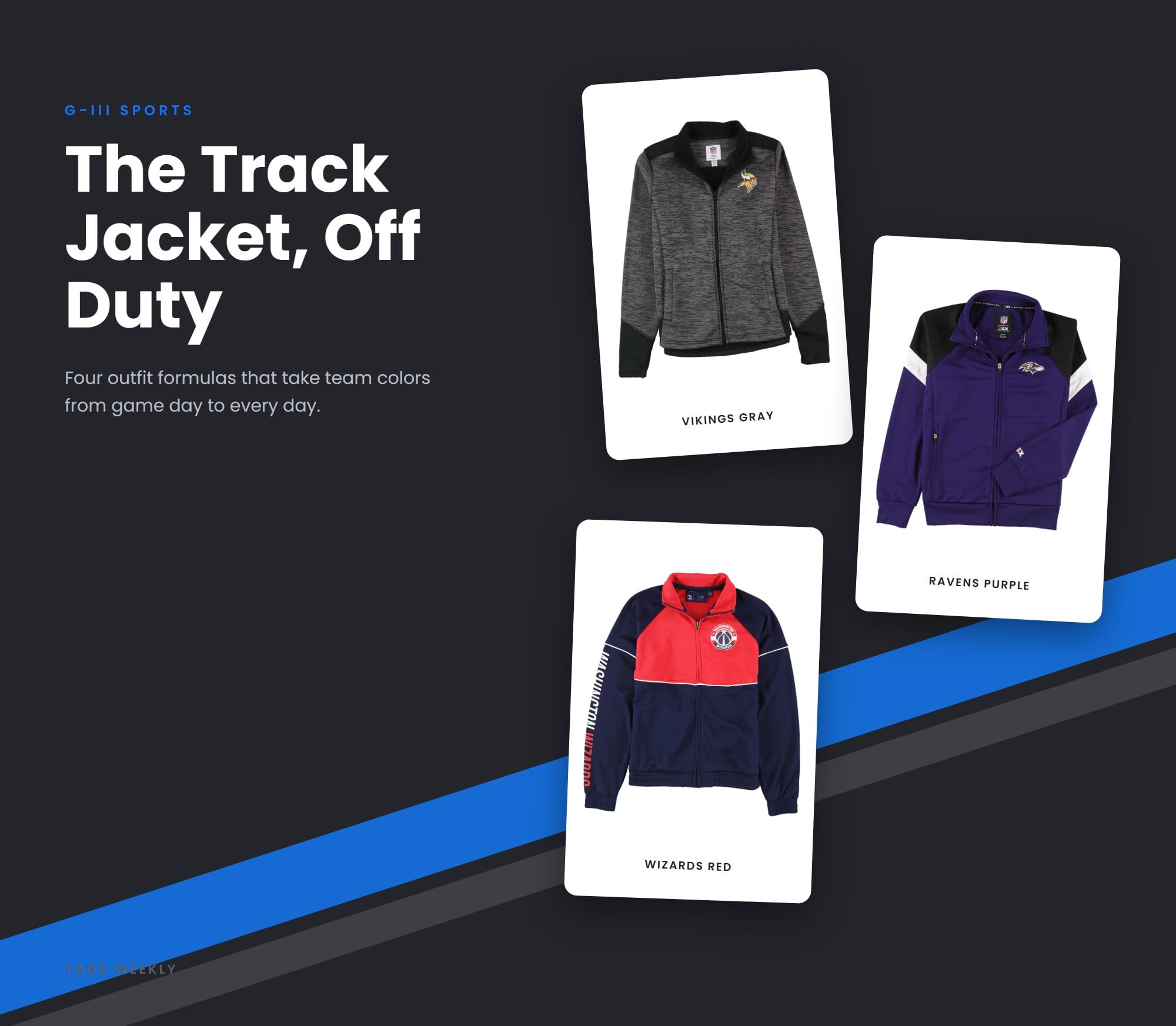 Women's Fashion Trends: G-III Sports' Take On Classic And Contemporary Styles With Track Jacket Sweatshirts