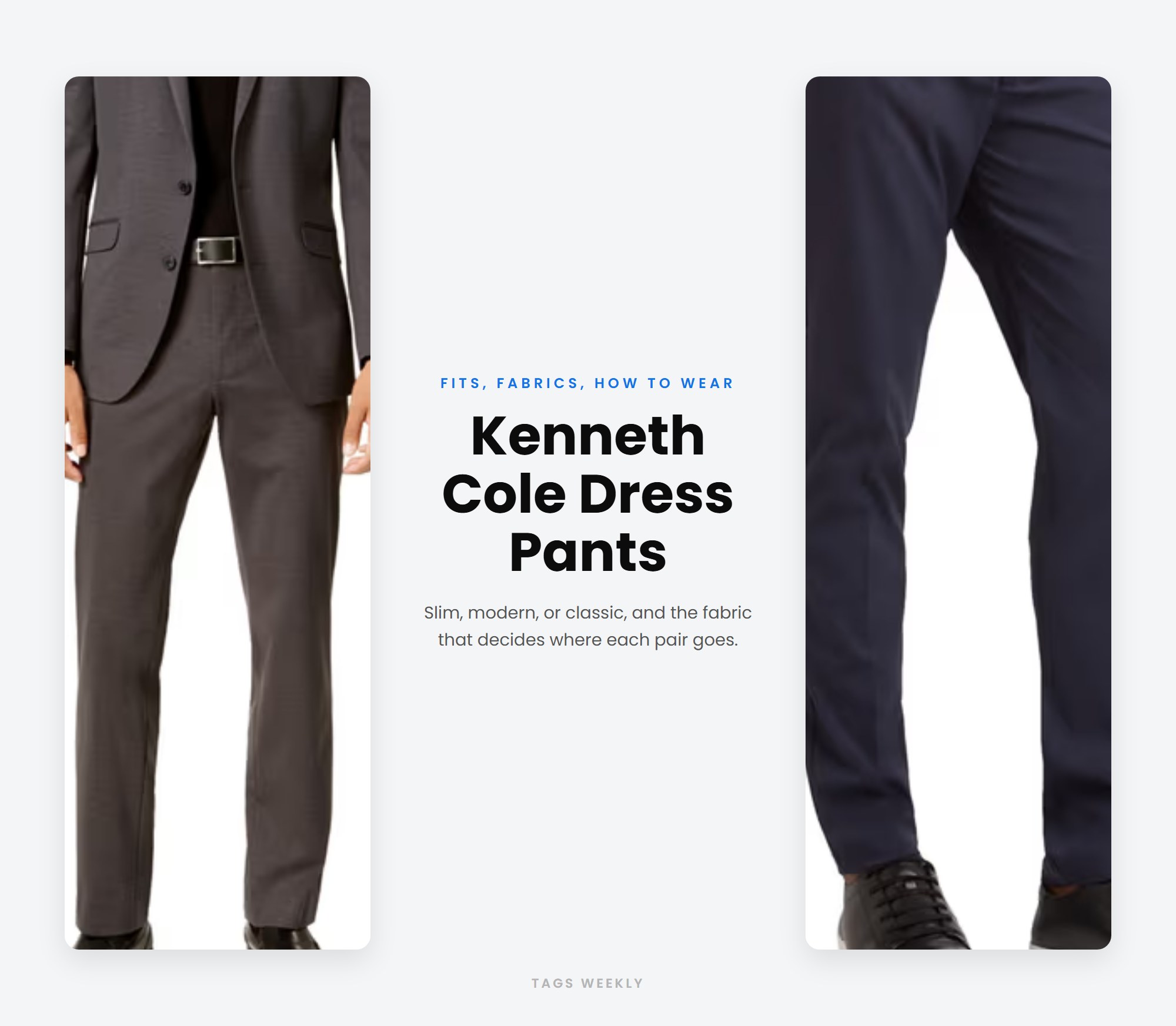 Kenneth Cole Dress Pants for Men: Fits, Fabrics, How to Wear