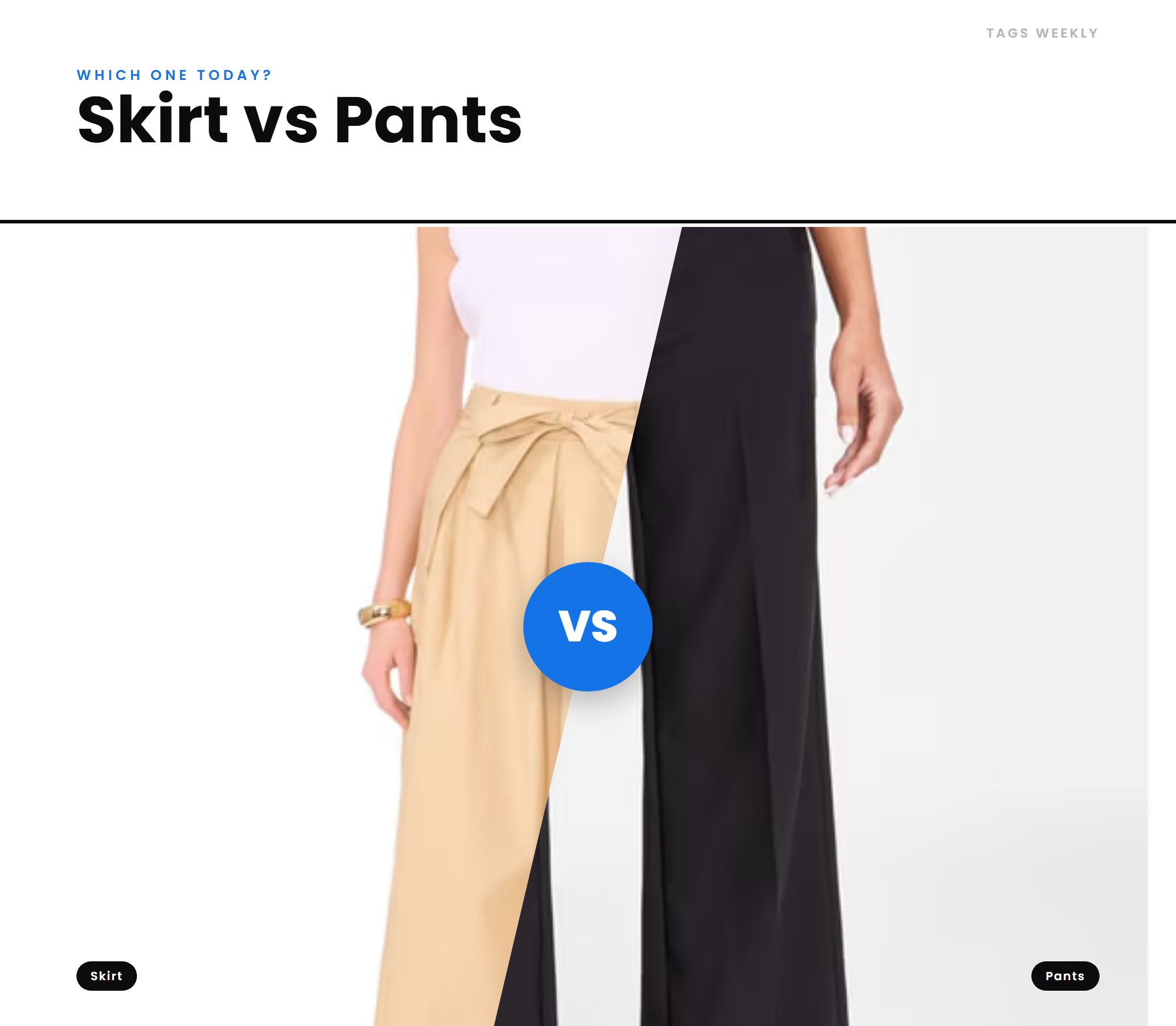 Skirt vs Pants: Which Should You Wear Today?