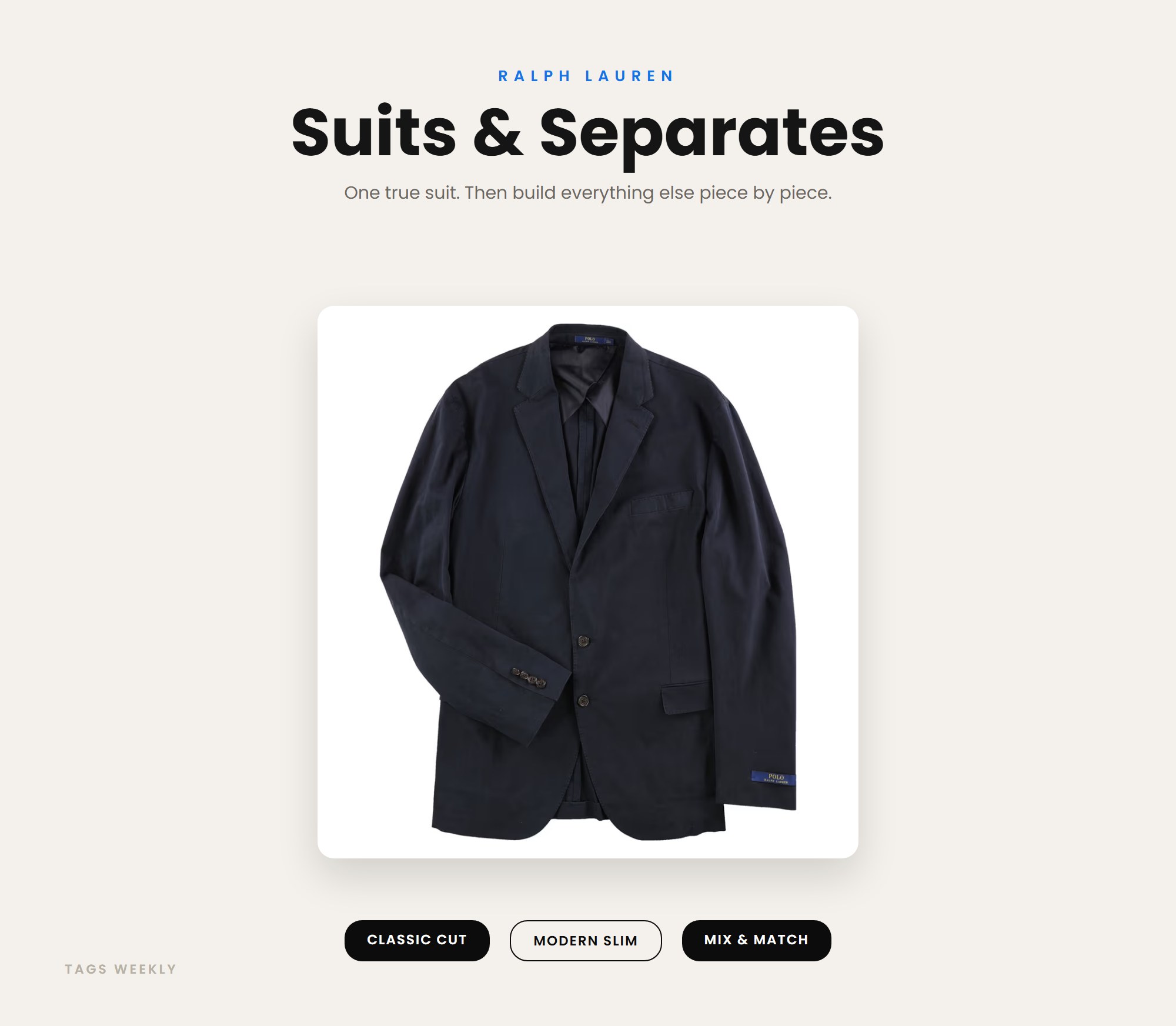 From Classic To Modern: Exploring The Different Styles Of Ralph Lauren Men's Suits And Separates
