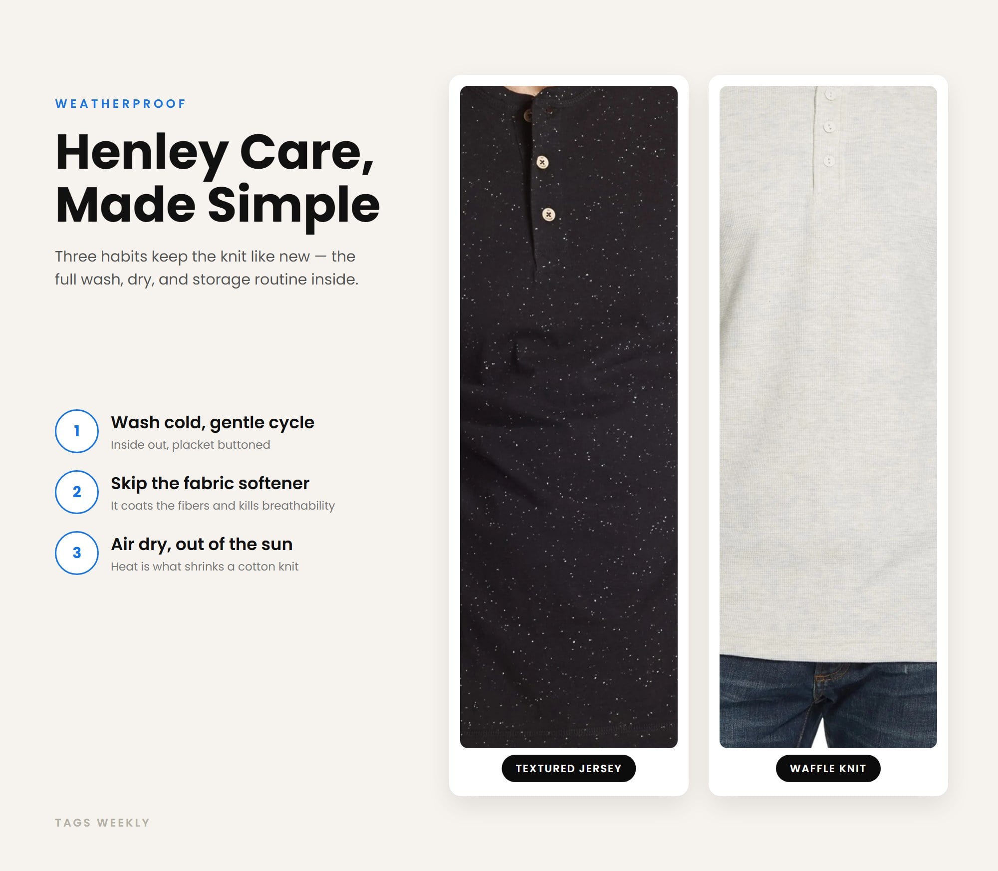 Care And Upkeep Of Your Weatherproof Henley Shirts For Men