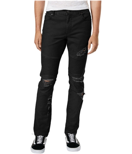 man-model-in-black-slim-fitted-denim-pants