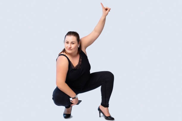 Young-plus-size-woman-wearing-heels-shoes 