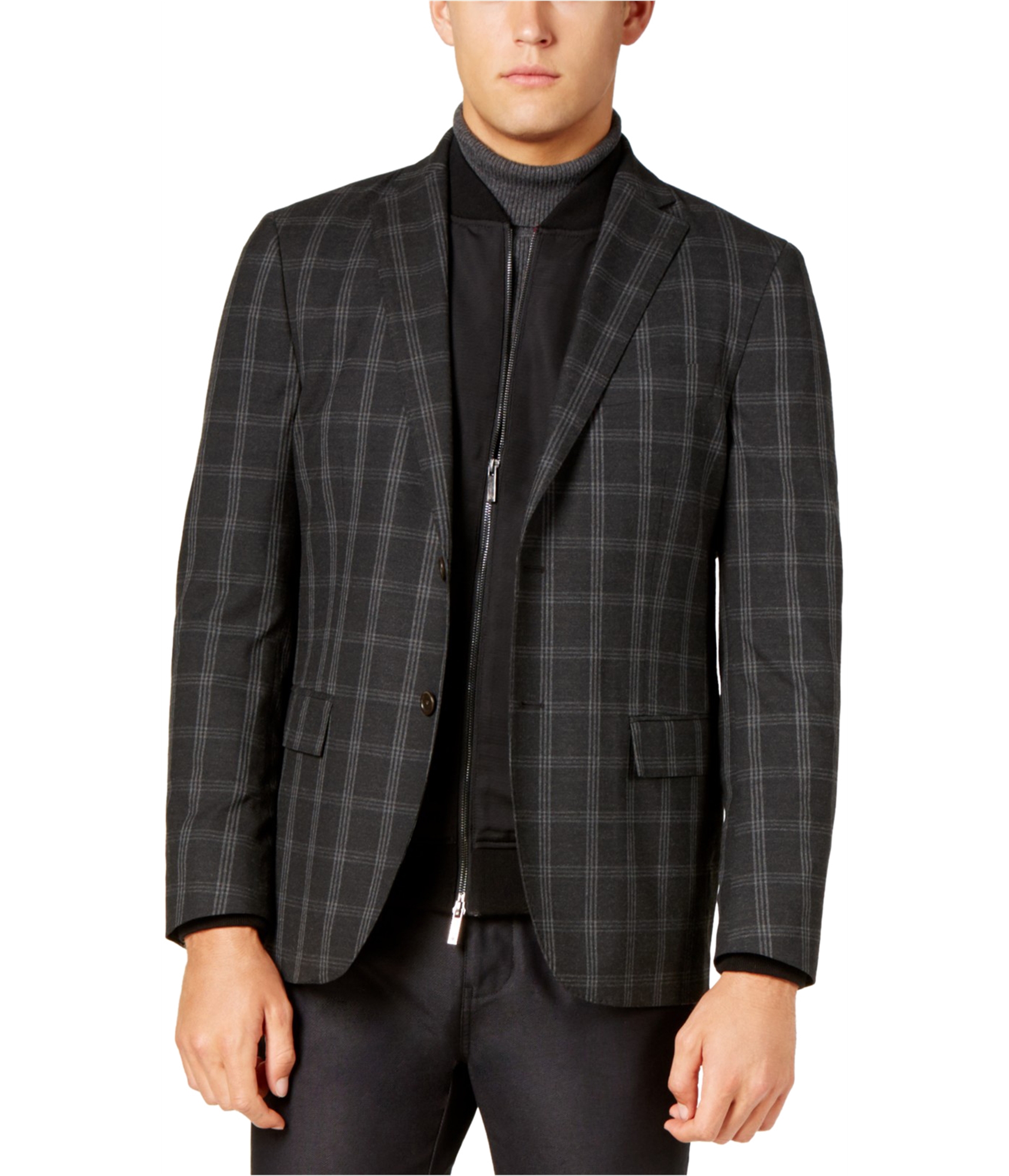 Men-wearing-Ryan-Seacrest-men's-windowpane-two-button-blazer-jacket