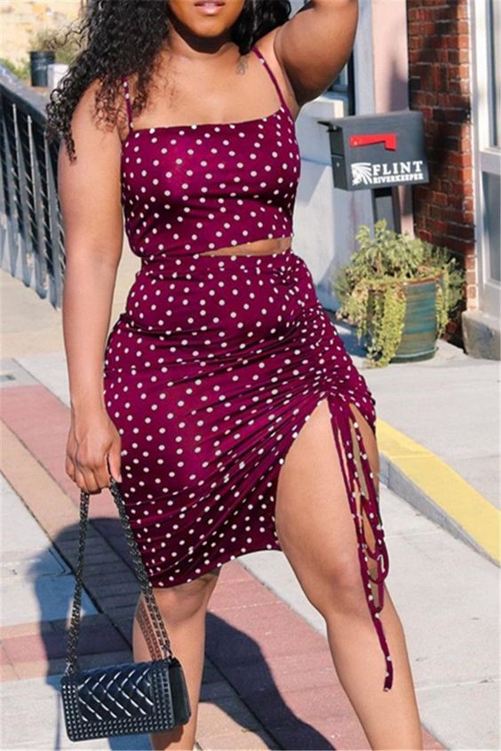 Polka Dot Skirt and Top Set Polka Dot Skirt and Top Set