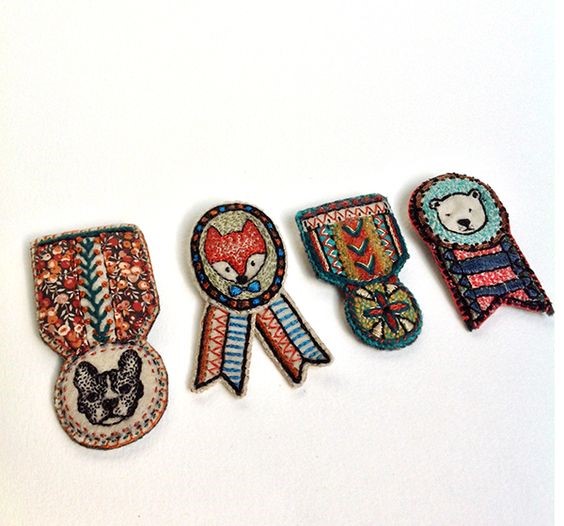 Hand Made Embroidered Medal Patches