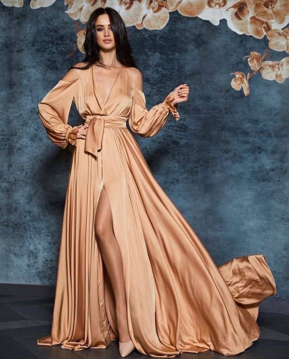 Mare Mare Cold Shoulder Gown Dress
