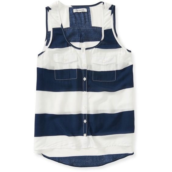 Aeropostale Woven Tank Top 