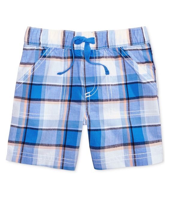 First Impressions Plaid Casual Walking Shorts
