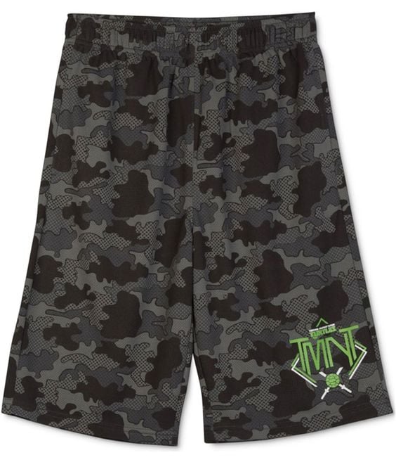 Nickelodeon TMNT Camo Athletic Workout Shorts