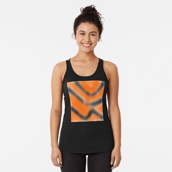 Racerback Space Dye Print Tank Top