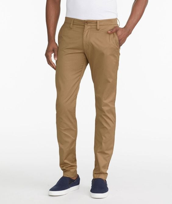 Sateen Casual Chino Pants