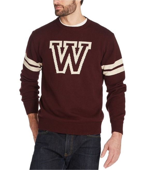 Weatherproof Mens Varsity Pullover Sweater