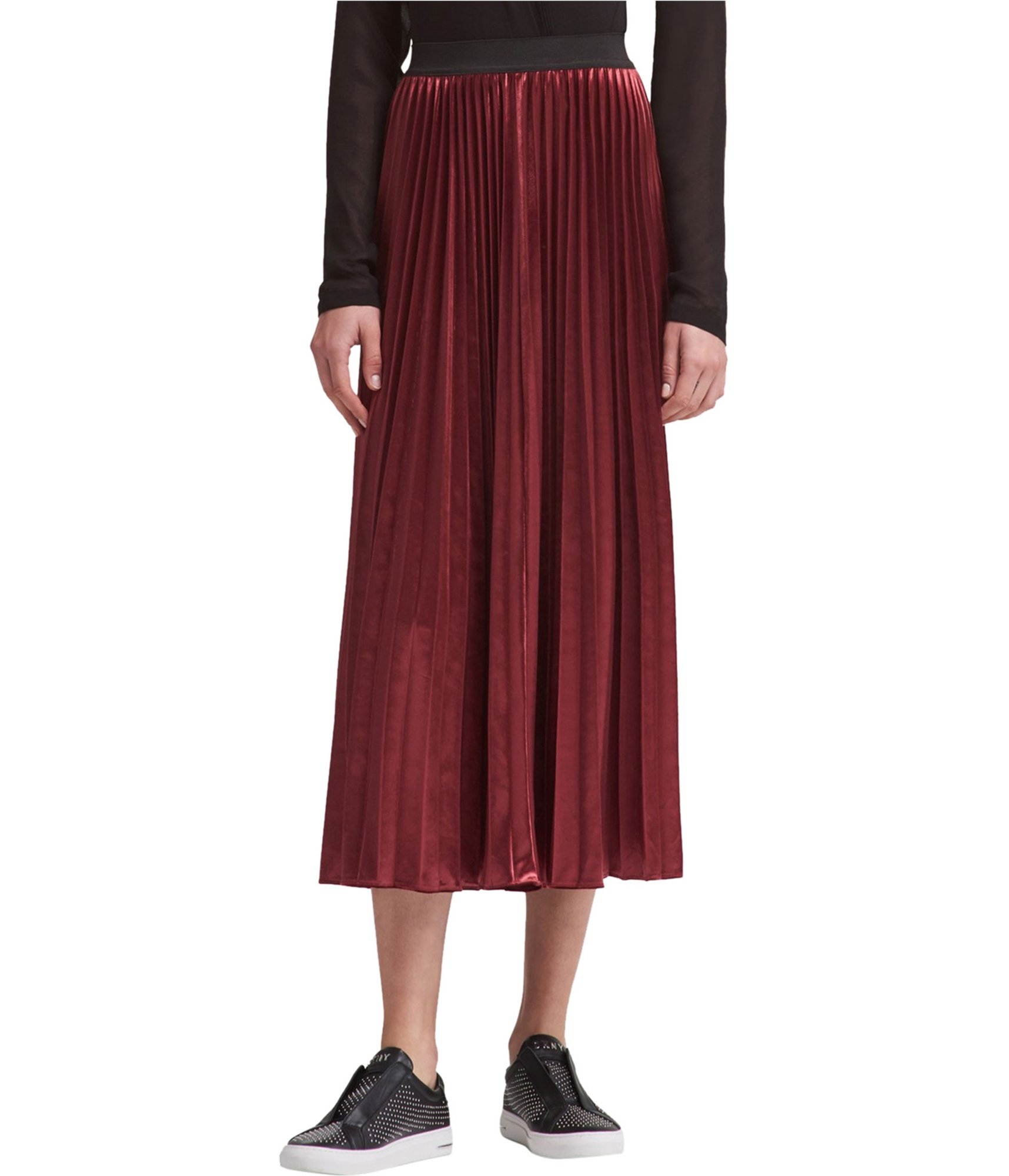 woman-wearing-velvet-maxi-skirt