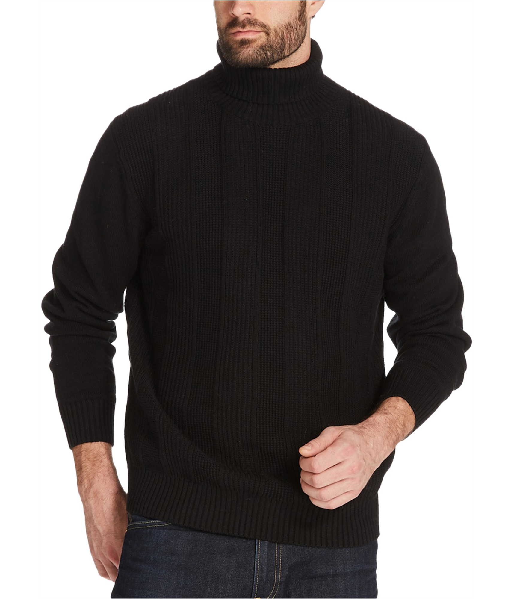 Man-wearing-turtleneck-sweater