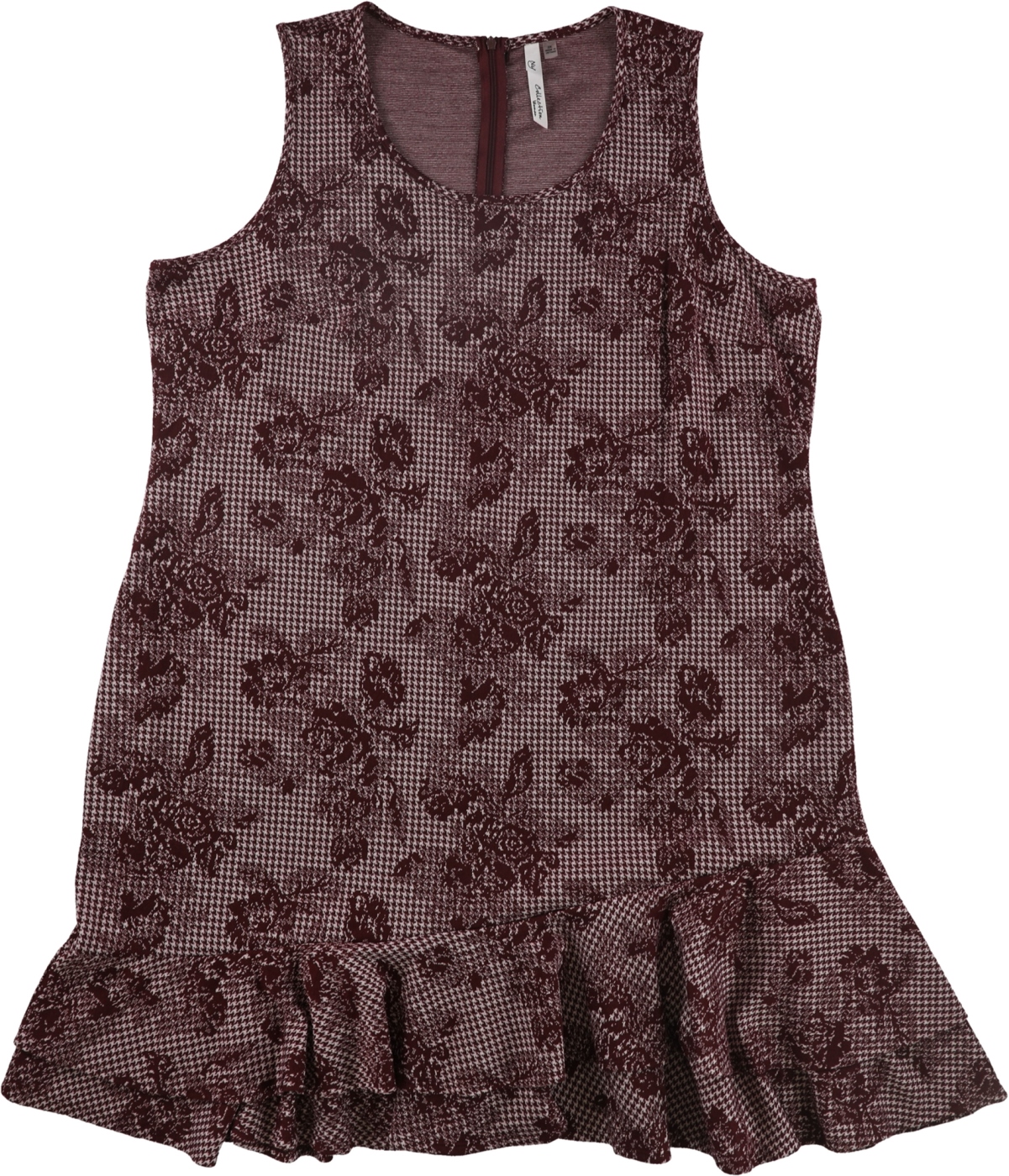 Ruffle-hem-sheath-dress