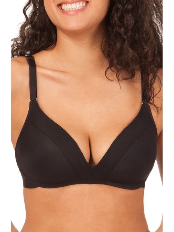 Black Seamless Wire-Free Bralettes 