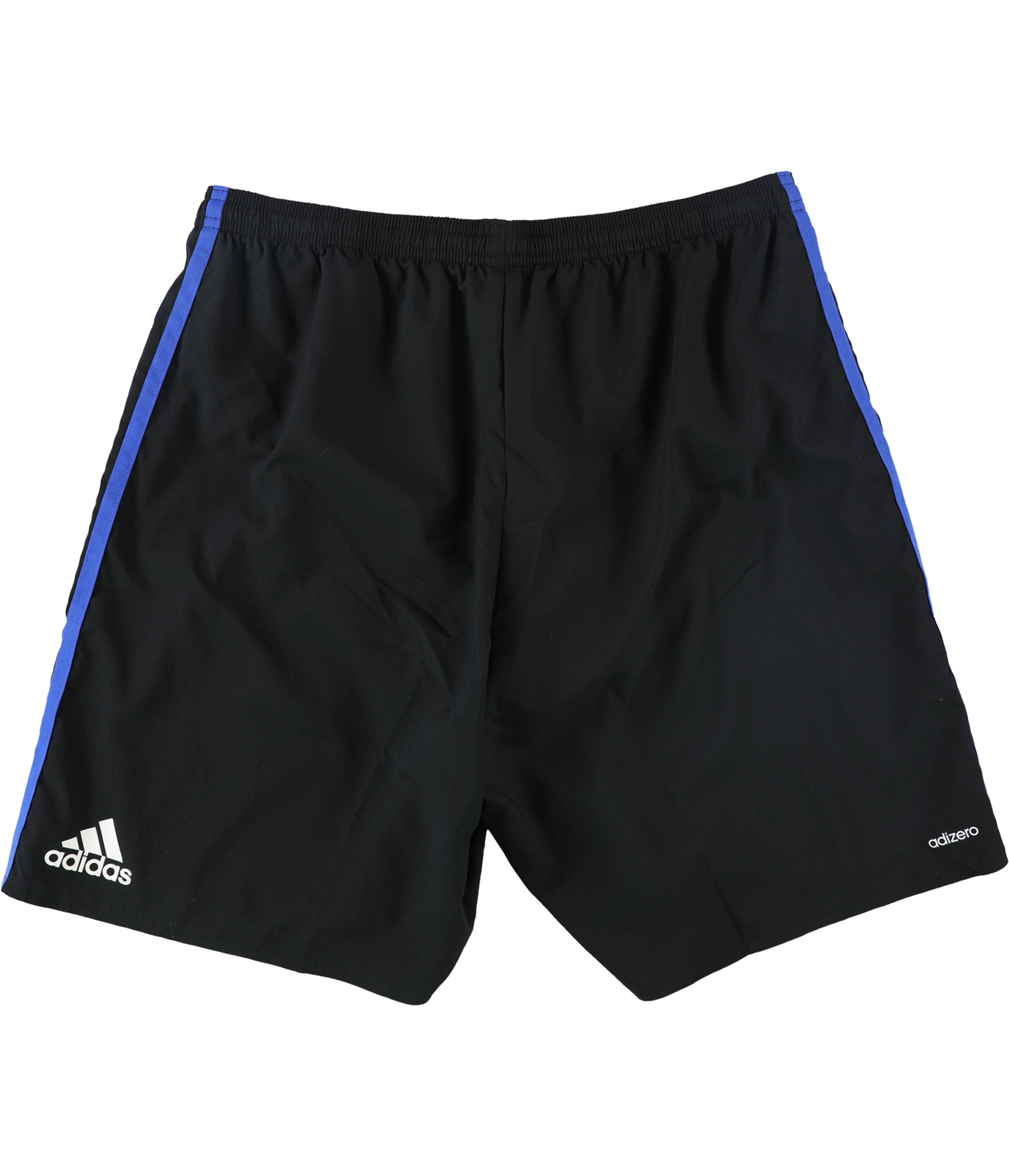 Black-blue-striped-soccer-gym-shorts