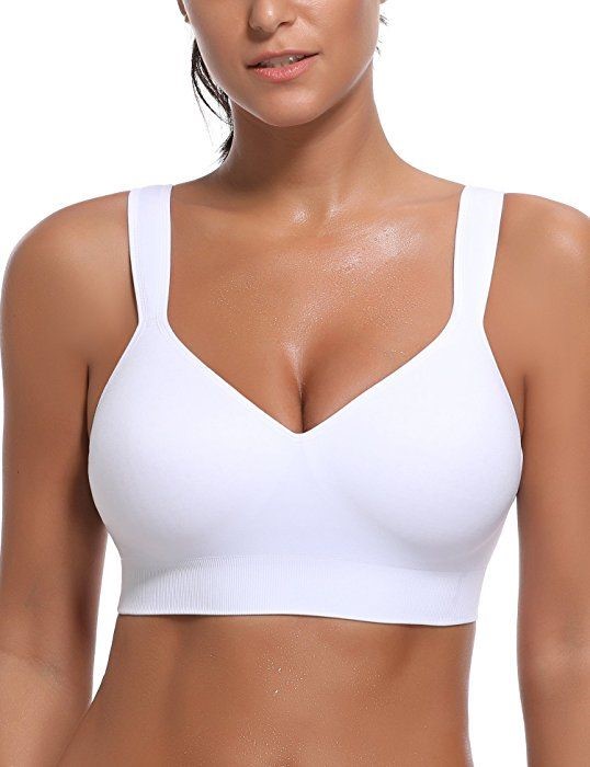 White Seamless And Wireless Bralette That Won't Over-Invigorate Your Breasts