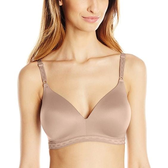 Tan Seamless Wire-free Bralette That Won't Obstruct Lymph Drainage