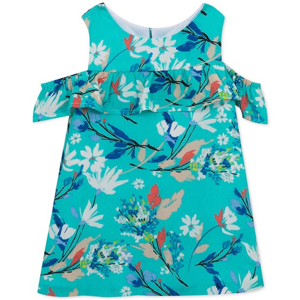Rare Editions Girls Floral A-line Dress 