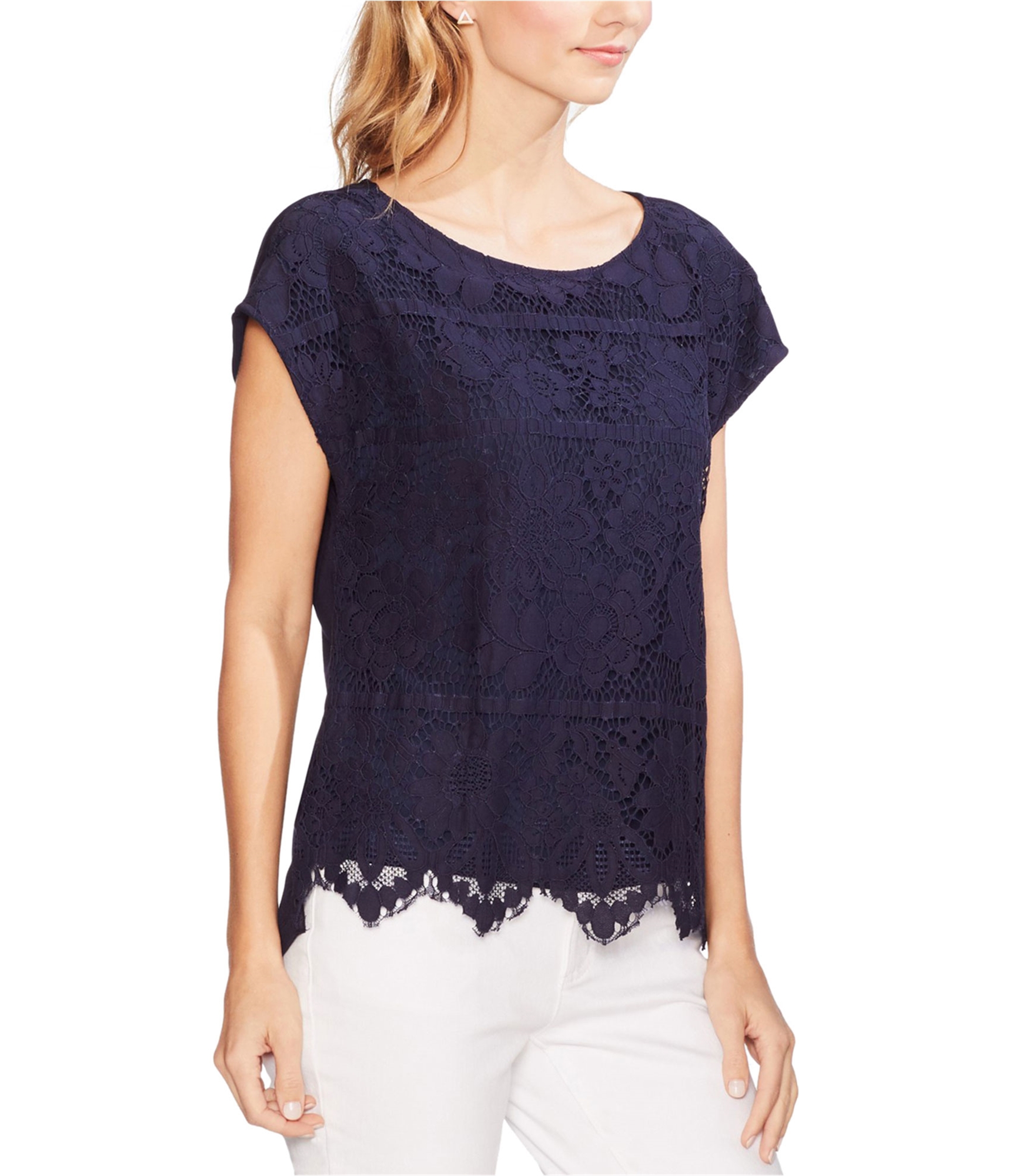 woman-wearing-lace-overlay-top