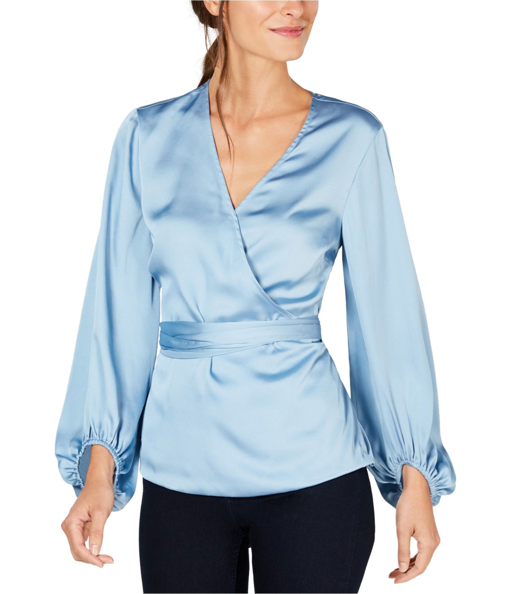 woman-wearing-silk-wrap-blouse