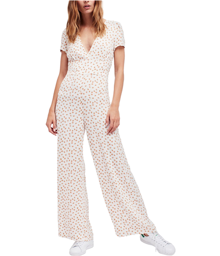 Lady models in Free People Mia Jumpsuit