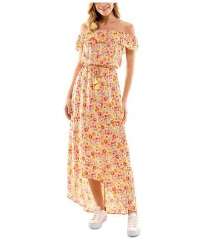 Kingston Grey Drawstring Waist Sheath Maxi Dress