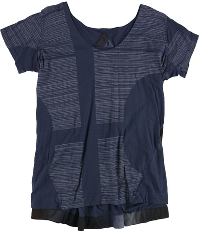 Stripes and Gradient Graphic T-Shirt