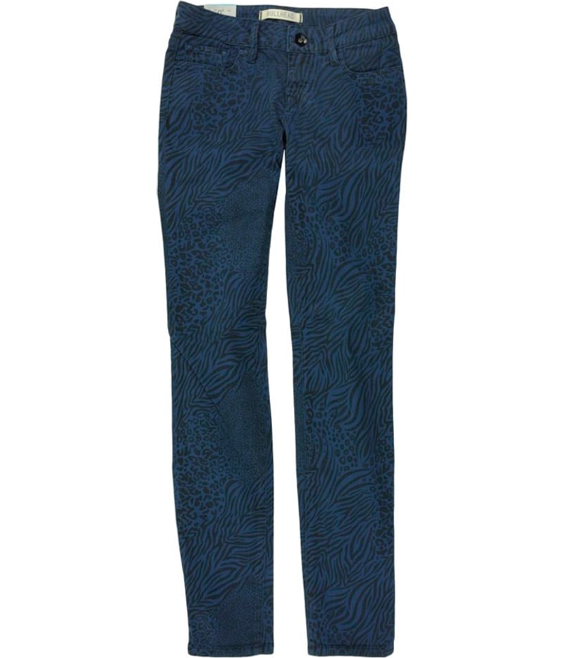 Bullhead Denim Co. Womens Low Rise Animal Skinny Fit Jeans