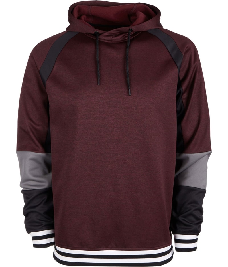 Ideology Mens Colorblocked Tech Fleece Hoodie Sweatshirt
