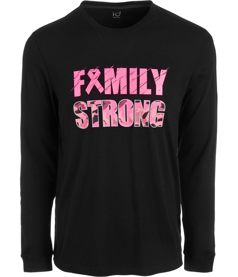Ideology Mens Family Strong Graphic T-Shirt in Black