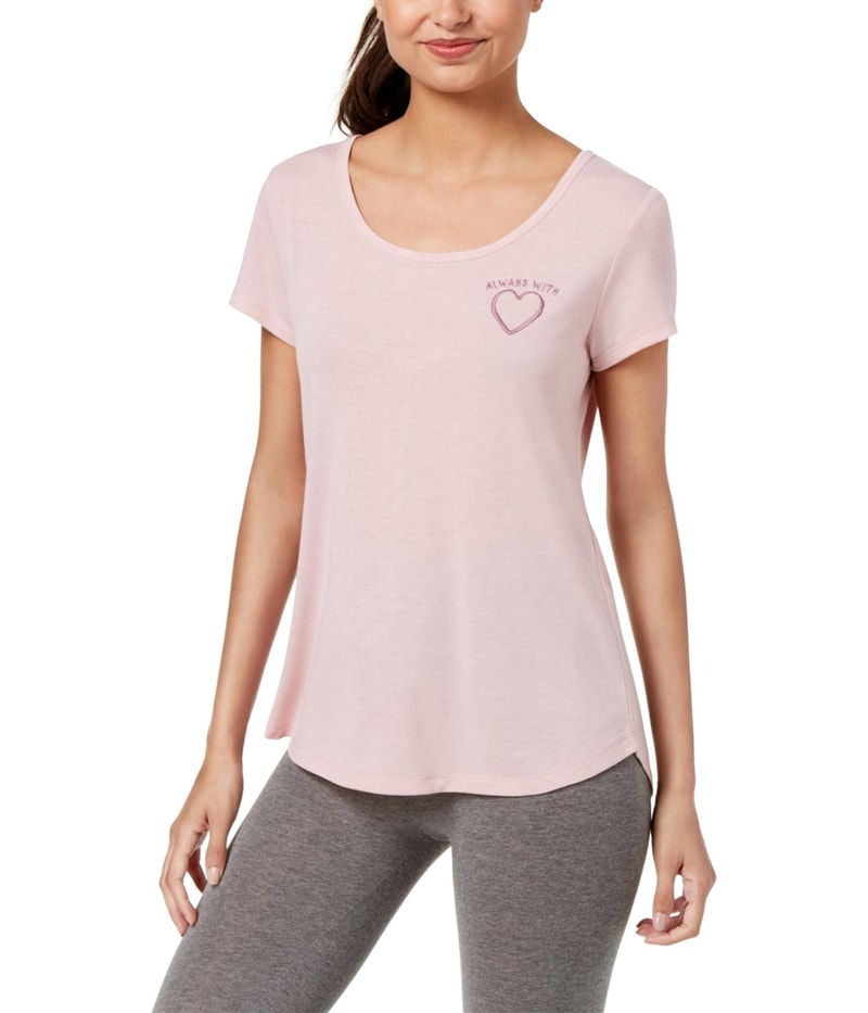Ideology Womens Always With Graphic T-Shirt in Pink