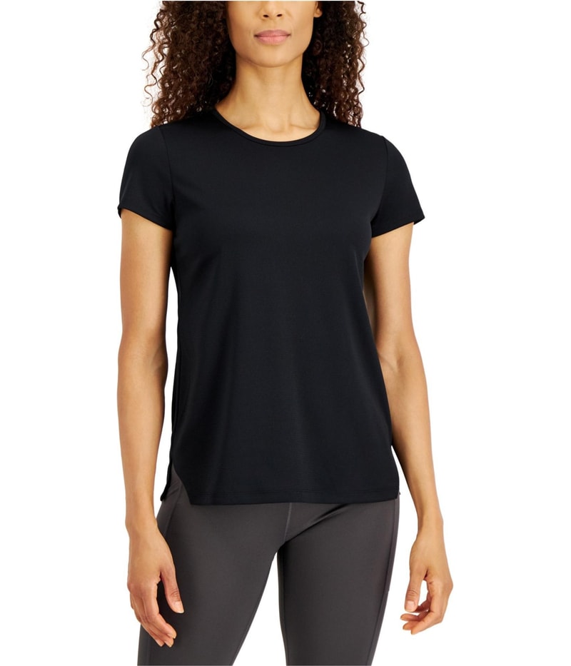 Ideology Womens Fitness Basic T-Shirt in Black